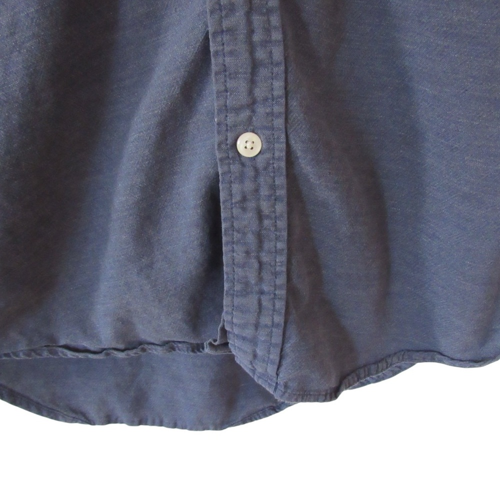 Faherty Blue Button-Down Shirt - image 5